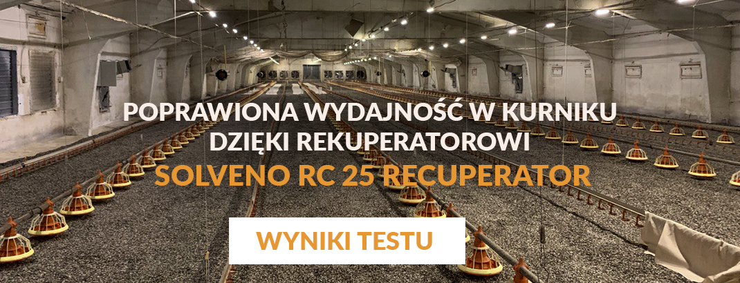 Jak rekuperator Solveno RC-25 wpływa na mikroklimat i parametry w kurniku — wyniki badań